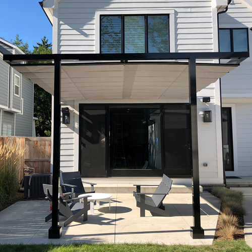 View Aluminum Structure with Retractable Canopy